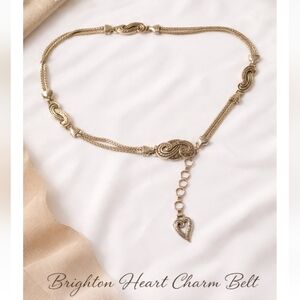 Absolutely stunning Brighton heart charm chain belt in a beautiful Silver-tone